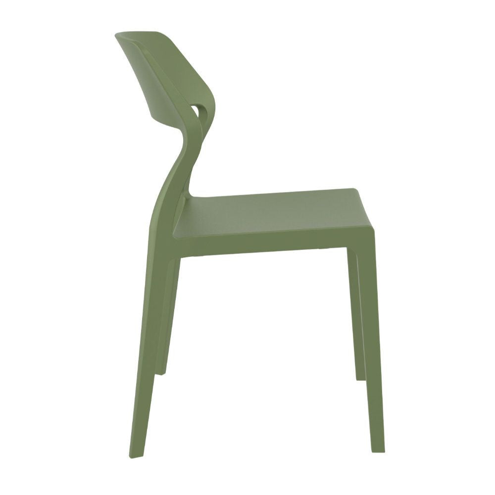 Compamia Snow Dining Chair Olive Green/Marsala- Set of 2
