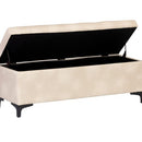 Sunpan Janet Storage Bench Antonio Charcoal / Bravo Black / Bravo Cream