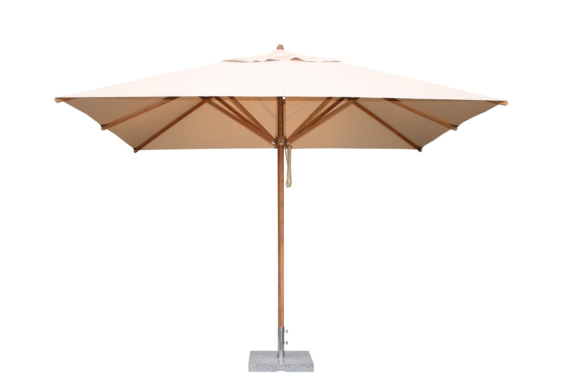 Bambrella Levante 2.5 x 3.5m (8.5 x 11.5) Rectangle Bamboo Umbrella