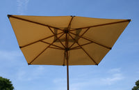 Bambrella Levante 2.6m Square Bamboo Umbrella