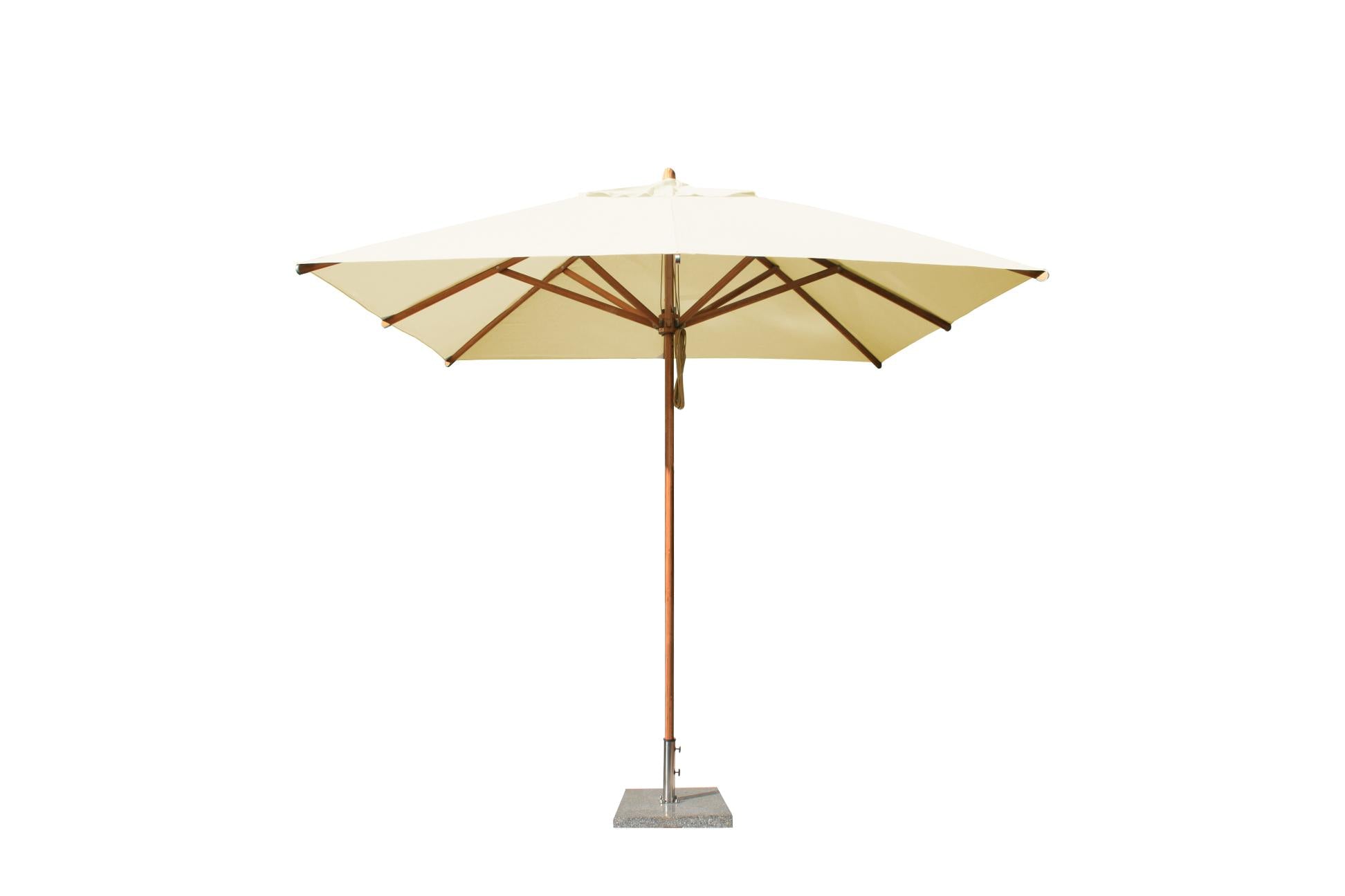 Bambrella Levante 2.6m Square Bamboo Umbrella