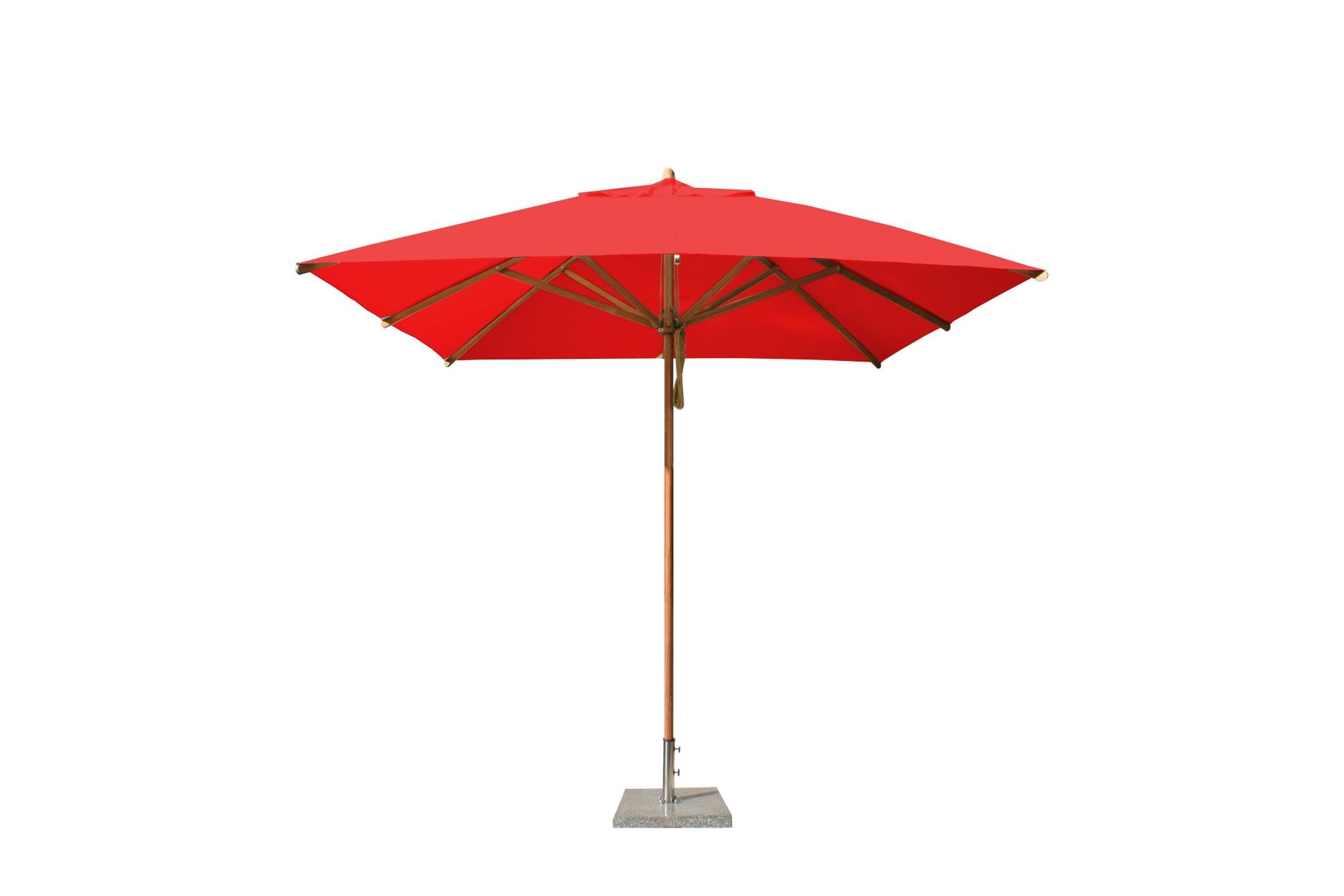 Bambrella Levante 2.6m Square Bamboo Umbrella