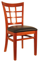 H&D Seating Window Back Series Wood Chair - Set of 2