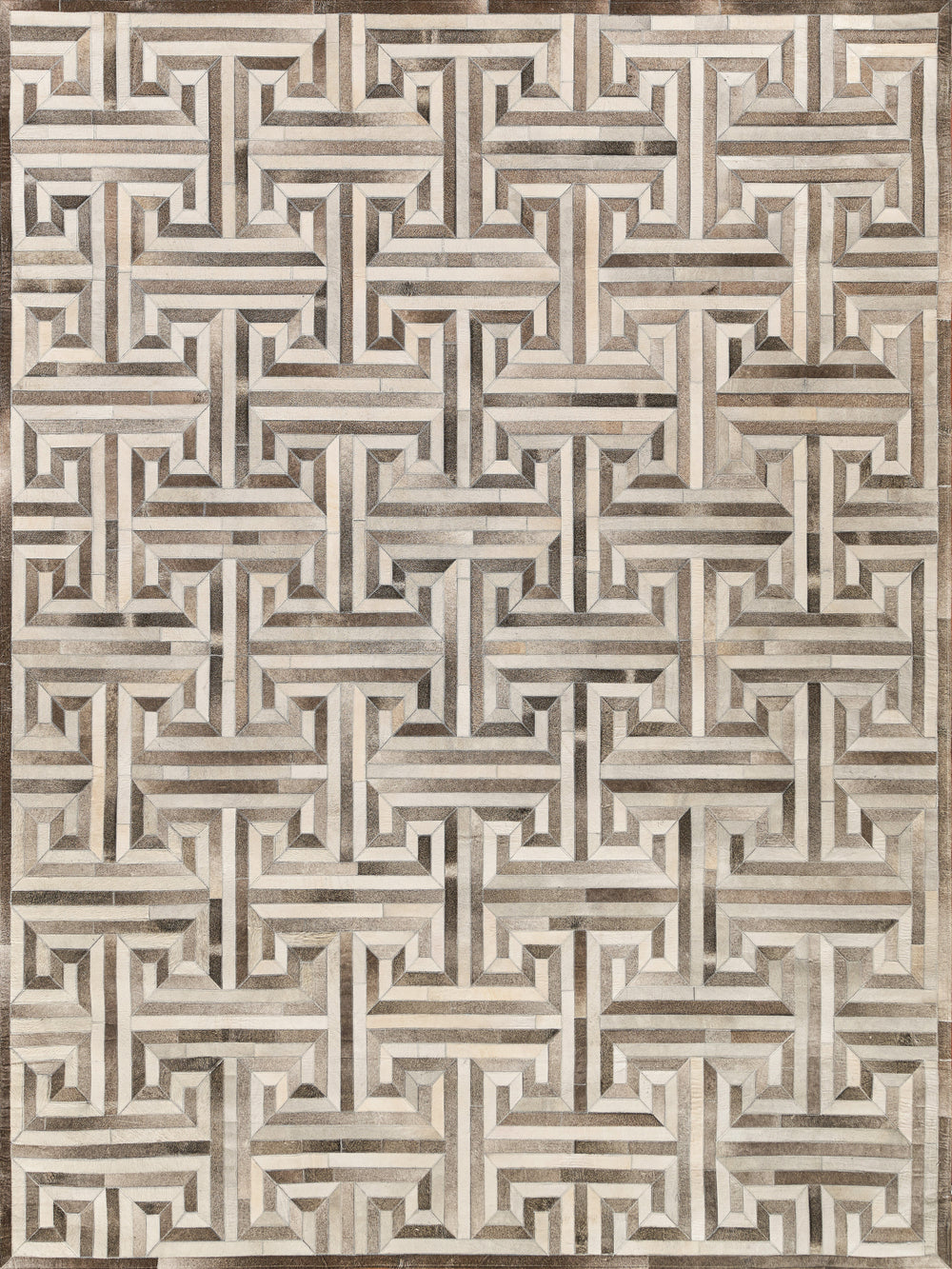 Exquisite Rugs Natural Hide Cowhide Silver Area Rug