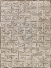 Exquisite Rugs Natural Hide Cowhide Silver Area Rug