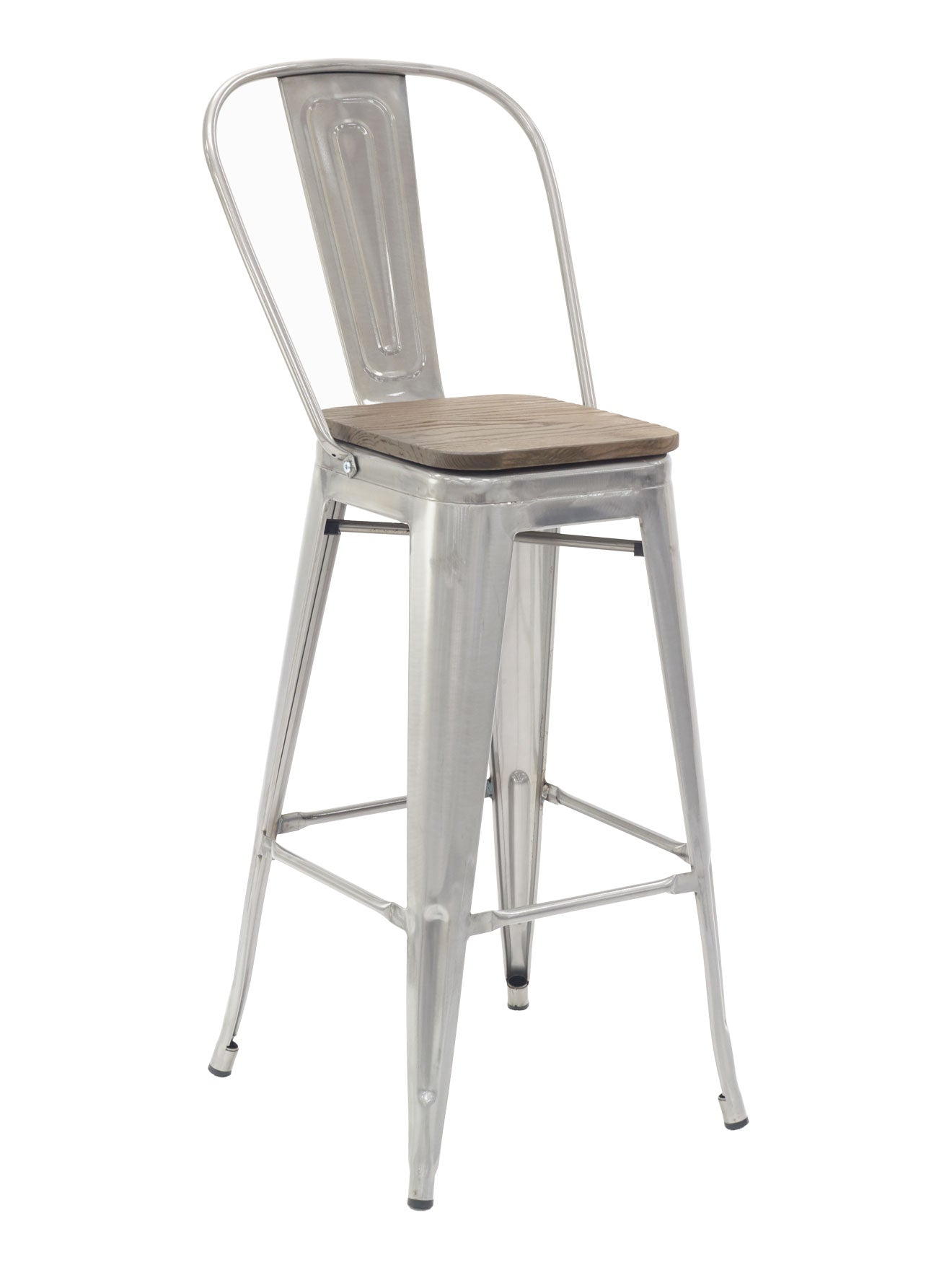 Florida Seating Industrial Barstool - Clearcoat & Solid Colors