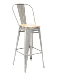 Florida Seating Industrial Barstool - Clearcoat & Solid Colors