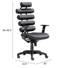 Zuo Modern Unico Office Chair in Black/White