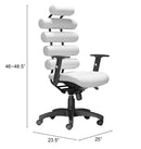 Zuo Modern Unico Office Chair in Black/White