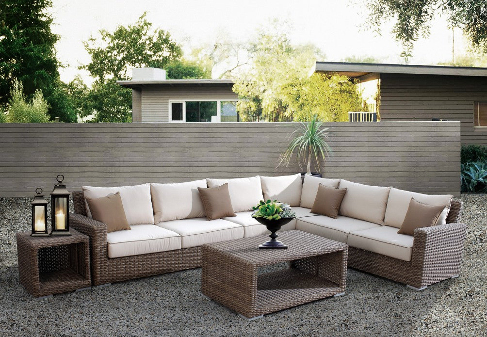 Sunset West Coronado Wicker Sectional With Cushions