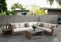 Sunset West Coronado Wicker Sectional With Cushions