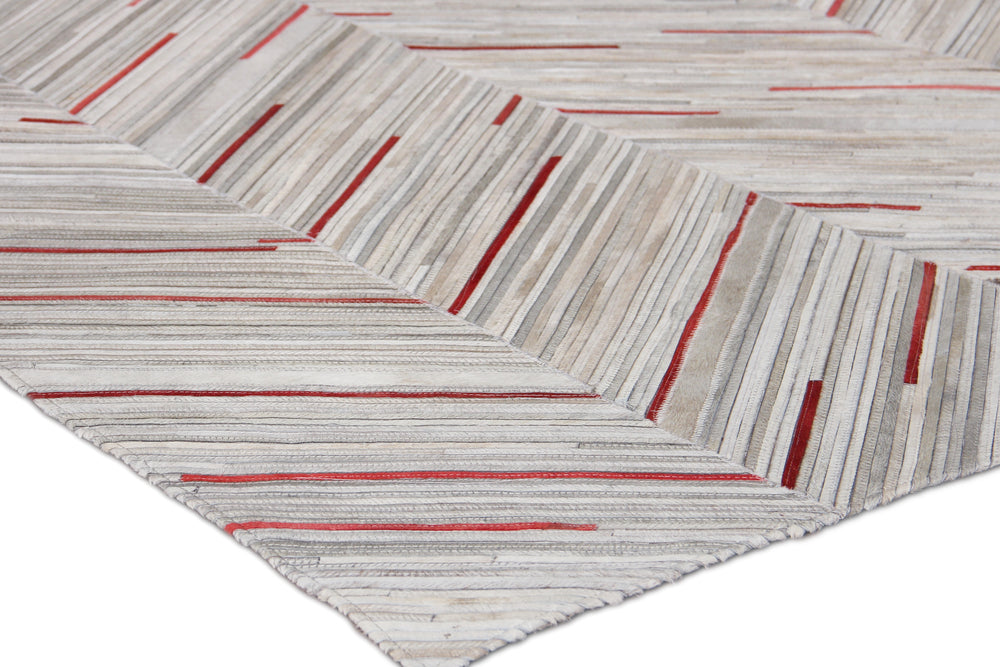Exquisite Rugs Natural Hide Cowhide Silver Area Rug