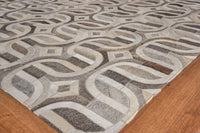 Exquisite Rugs Natural Hide Cowhide Silver Area Rug