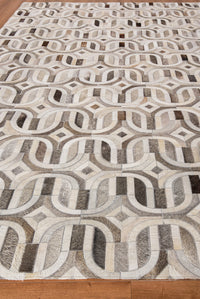 Exquisite Rugs Natural Hide Cowhide Silver Area Rug
