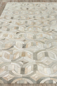 Exquisite Rugs Natural Hide Cowhide Silver Area Rug