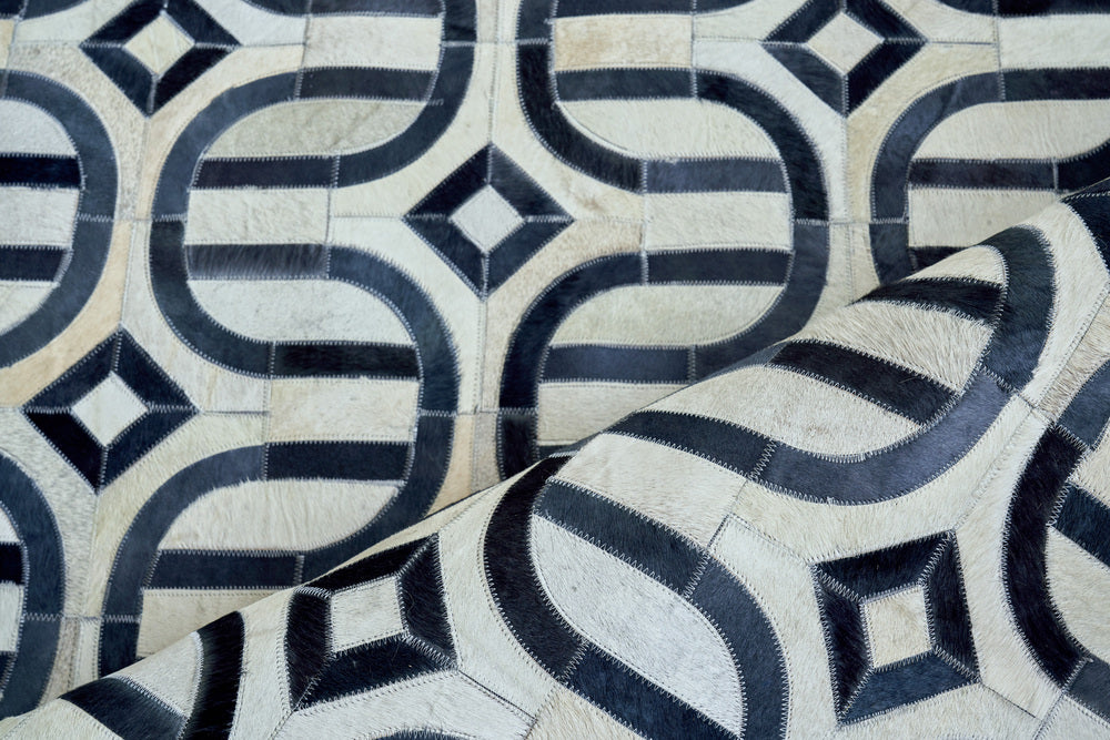 Exquisite Rugs Natural Hide Cowhide Silver Area Rug