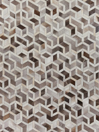 Exquisite Rugs Natural Hide Cowhide Silver Area Rug