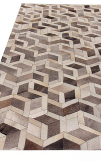 Exquisite Rugs Natural Hide Cowhide Silver Area Rug