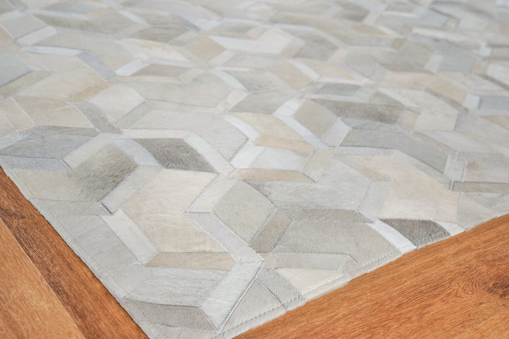Exquisite Rugs Natural Hide Cowhide Silver Area Rug