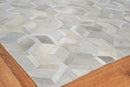 Exquisite Rugs Natural Hide Cowhide Silver Area Rug