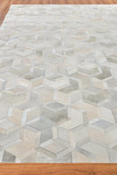 Exquisite Rugs Natural Hide Cowhide Silver Area Rug
