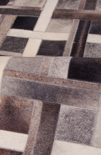Exquisite Rugs Natural Hide Cowhide Silver Area Rug