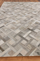Exquisite Rugs Natural Hide Cowhide Silver Area Rug