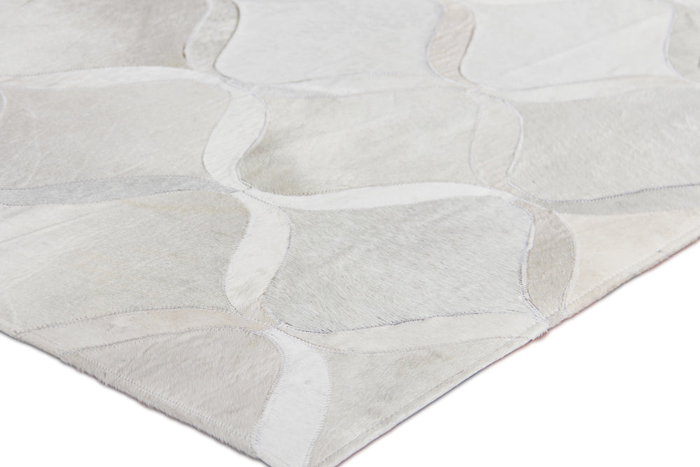 Exquisite Rugs Natural Hide Cowhide Silver Area Rug