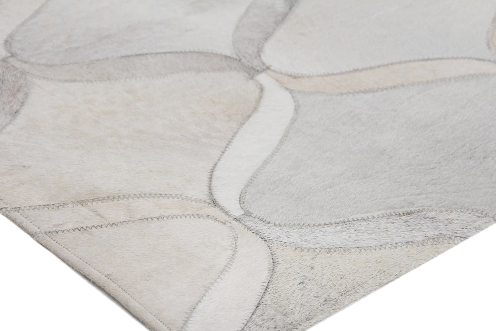 Exquisite Rugs Natural Hide Cowhide Silver Area Rug