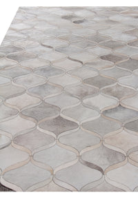 Exquisite Rugs Natural Hide Cowhide Silver Area Rug