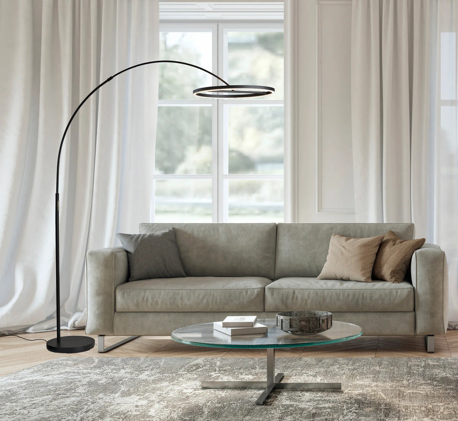 Adesso Falcon LED Arc Lamp With Smart Switch