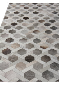 Exquisite Rugs Natural Hide Cowhide Silver Area Rug
