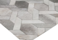 Exquisite Rugs Natural Hide Cowhide Silver Area Rug