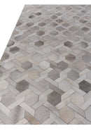 Exquisite Rugs Natural Hide Cowhide Silver Area Rug