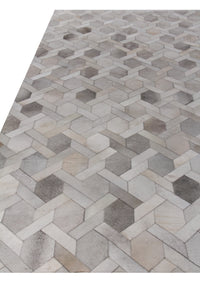 Exquisite Rugs Natural Hide Cowhide Silver Area Rug