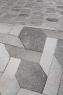 Exquisite Rugs Natural Hide Cowhide Silver Area Rug
