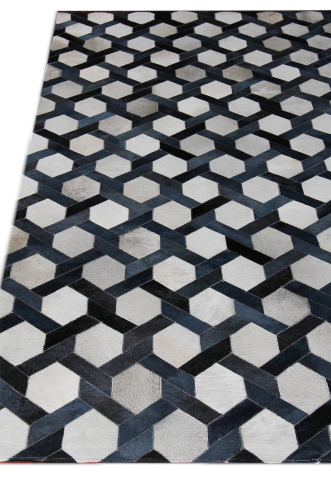 Exquisite Rugs Natural Hide Cowhide Silver Area Rug
