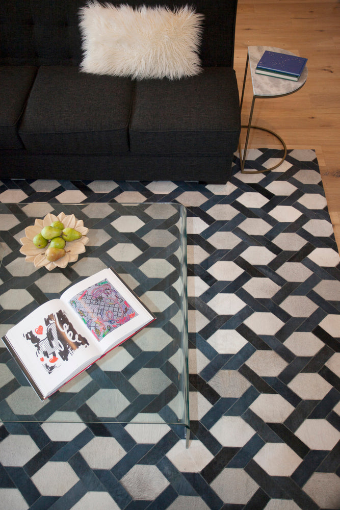 Exquisite Rugs Natural Hide Cowhide Silver Area Rug
