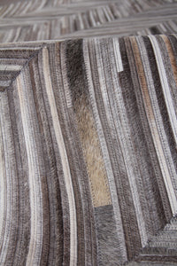 Exquisite Rugs Natural Hide Cowhide Silver Area Rug