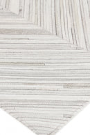 Exquisite Rugs Natural Hide Cowhide Silver Area Rug