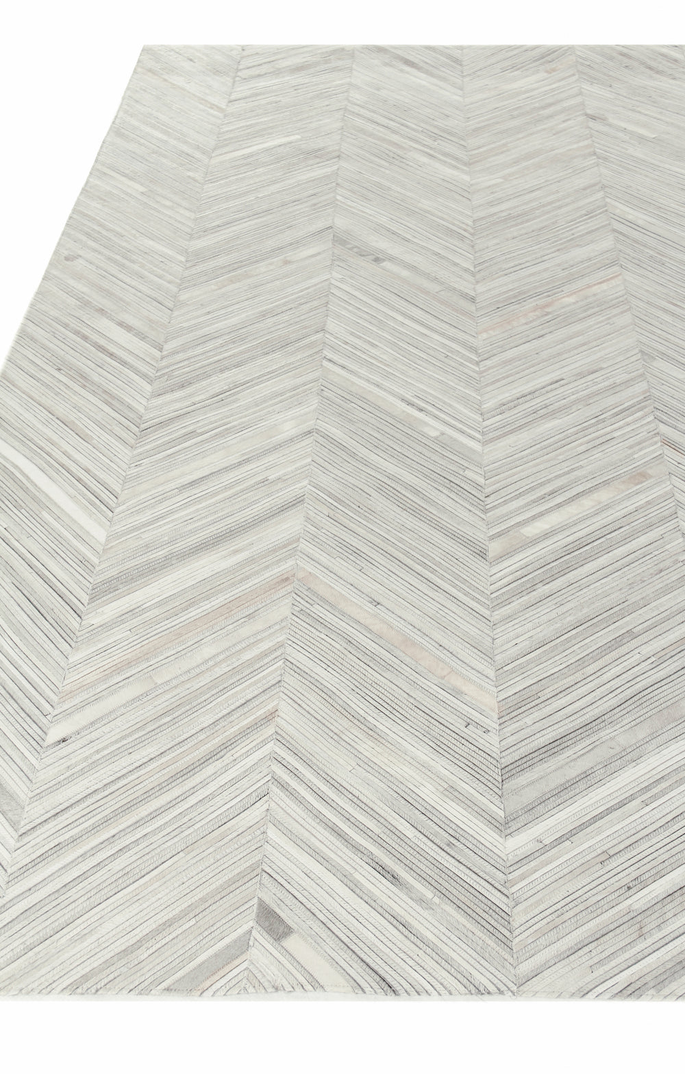 Exquisite Rugs Natural Hide Cowhide Silver Area Rug