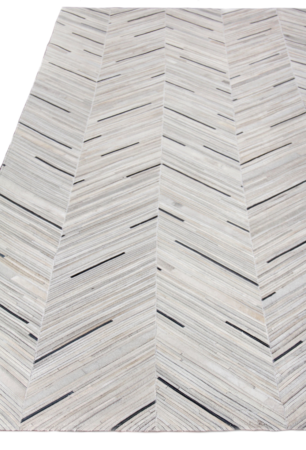 Exquisite Rugs Natural Hide Cowhide Silver Area Rug