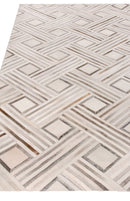 Exquisite Rugs Natural Hide Cowhide Silver Area Rug