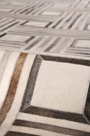 Exquisite Rugs Natural Hide Cowhide Silver Area Rug