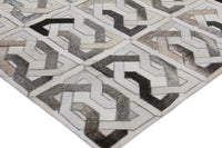 Exquisite Rugs Natural Hide Cowhide Silver Area Rug