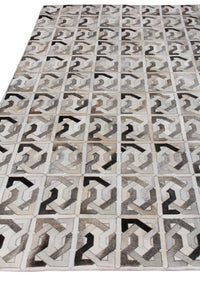 Exquisite Rugs Natural Hide Cowhide Silver Area Rug