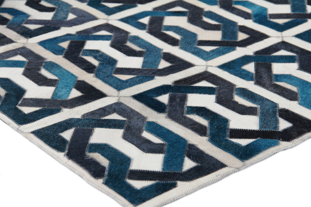 Exquisite Rugs Natural Hide Cowhide Silver Area Rug