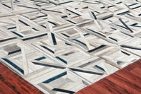 Exquisite Rugs Natural Hide Cowhide Silver Area Rug