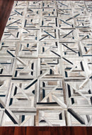 Exquisite Rugs Natural Hide Cowhide Silver Area Rug