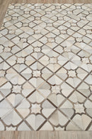 Exquisite Rugs Natural Hide Cowhide Silver Area Rug
